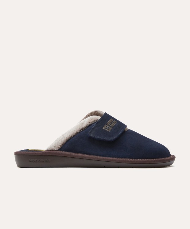 nordikas ZAPATILLAS DE CASA HOMBRE AFELPADO MARINO Tienda