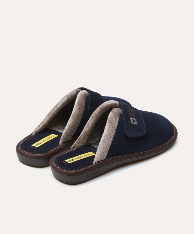 nordikas ZAPATILLAS DE CASA HOMBRE AFELPADO MARINO Tienda
