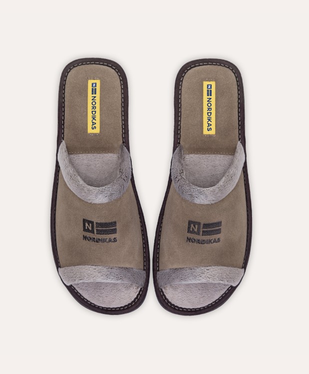 nordikas ZAPATILLAS DE CASA HOMBRE AFELPADO PIEDRA Último día