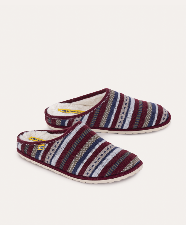 nordikas ZAPATILLAS DE CASA HOMBRE LAPONIA BURDEOS Ofertas de temporada