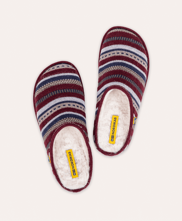 nordikas ZAPATILLAS DE CASA HOMBRE LAPONIA BURDEOS Ofertas de temporada