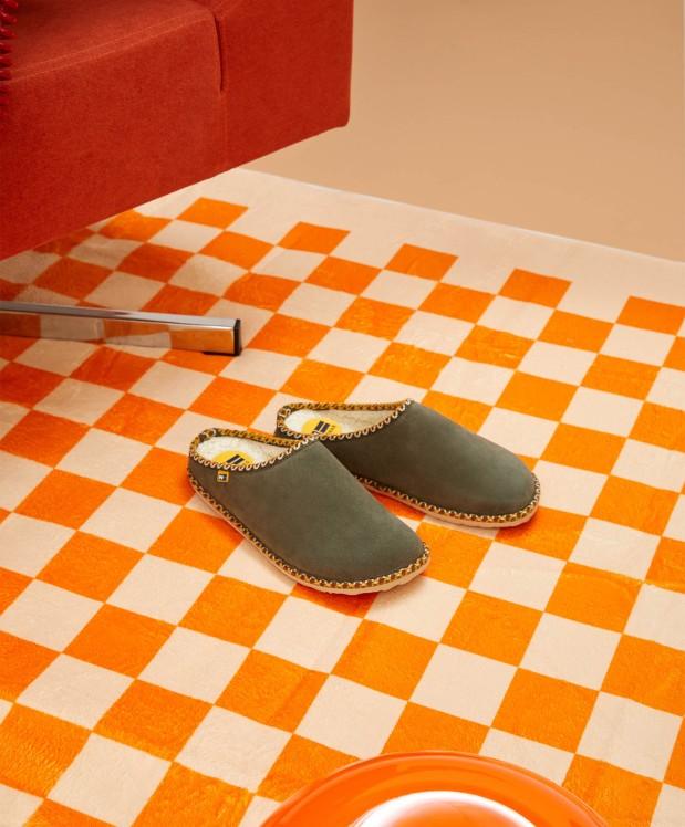 nordikas ZAPATILLAS DE CASA HOMBRE AFELPADO MUSGO Grandes ahorros