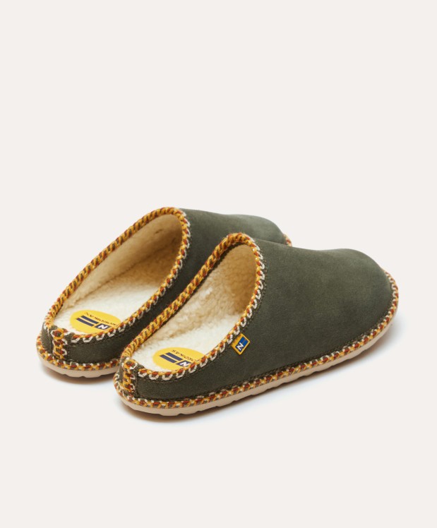 nordikas ZAPATILLAS DE CASA HOMBRE AFELPADO MUSGO Grandes ahorros