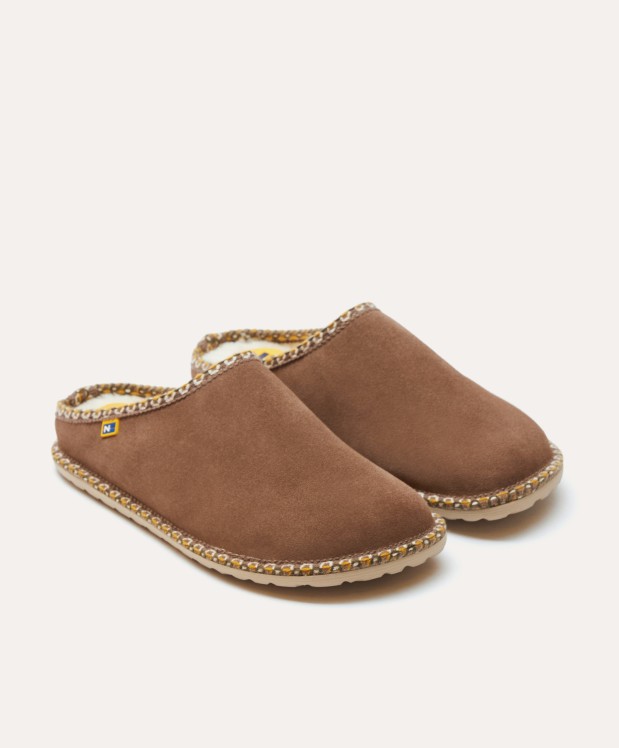 nordikas ZAPATILLAS DE CASA HOMBRE AFELPADO PIEDRA Precio ultrabajo