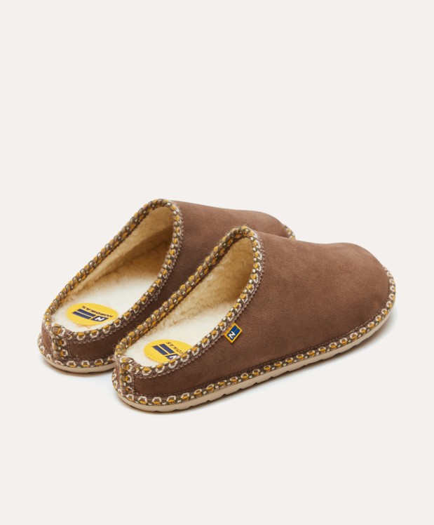 nordikas ZAPATILLAS DE CASA HOMBRE AFELPADO PIEDRA Precio ultrabajo