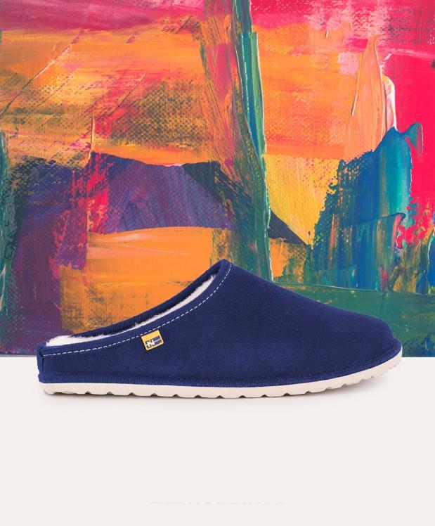 nordikas ZAPATILLAS DE CASA HOMBRE AFELPADO INDICO Outlet
