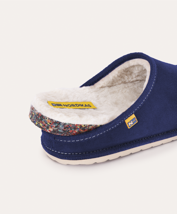 nordikas ZAPATILLAS DE CASA HOMBRE AFELPADO MARINO Venta caliente