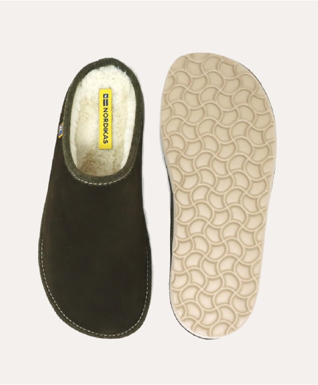 nordikas ZAPATILLAS DE CASA HOMBRE AFELPADO KAKI En oferta