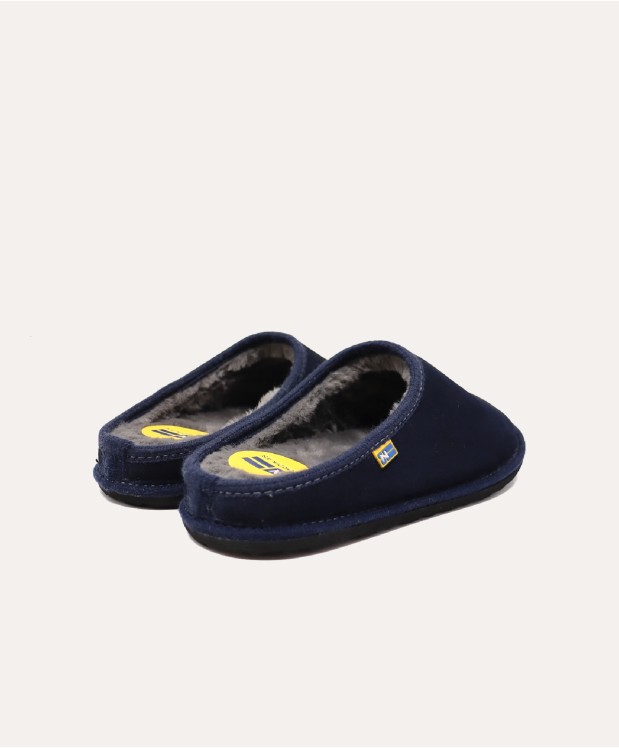 nordikas ZAPATILLAS DE CASA HOMBRE AFELPADO MARINO Gran oferta