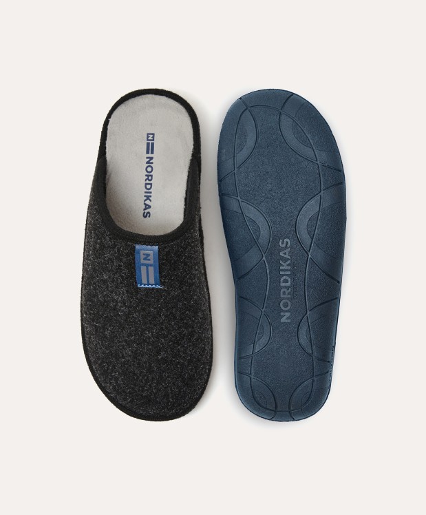 nordikas ZAPATILLAS DE CASA HOMBRE TIROL NEGRO Descuento