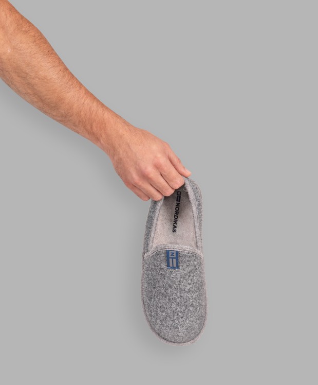 nordikas ZAPATILLAS DE CASA HOMBRE TIROL GRIS Liquidación