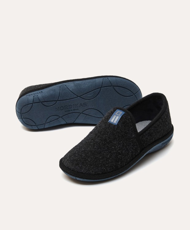 nordikas ZAPATILLAS DE CASA HOMBRE TIROL NEGRO Mejor oferta