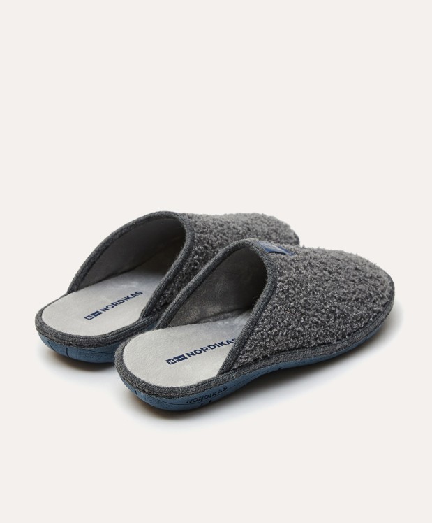 nordikas ZAPATILLAS DE CASA HOMBRE TEDDY GRIS Envío gratis