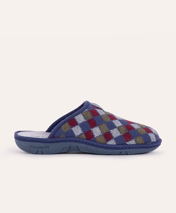 nordikas ZAPATILLAS DE CASA HOMBRE ARLEQUIN MARINO