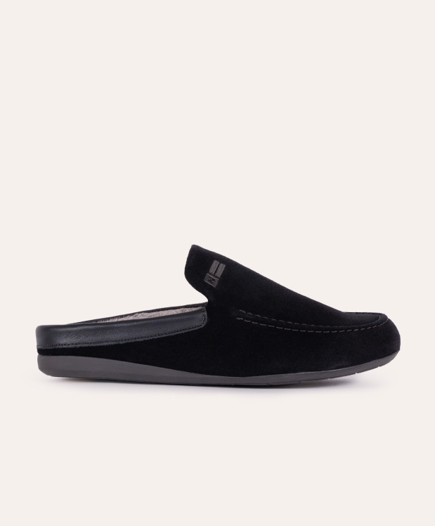 nordikas ZAPATILLAS DE CASA HOMBRE AFELPADO NEGRO DUBLIN NEGRO Precio de fábrica