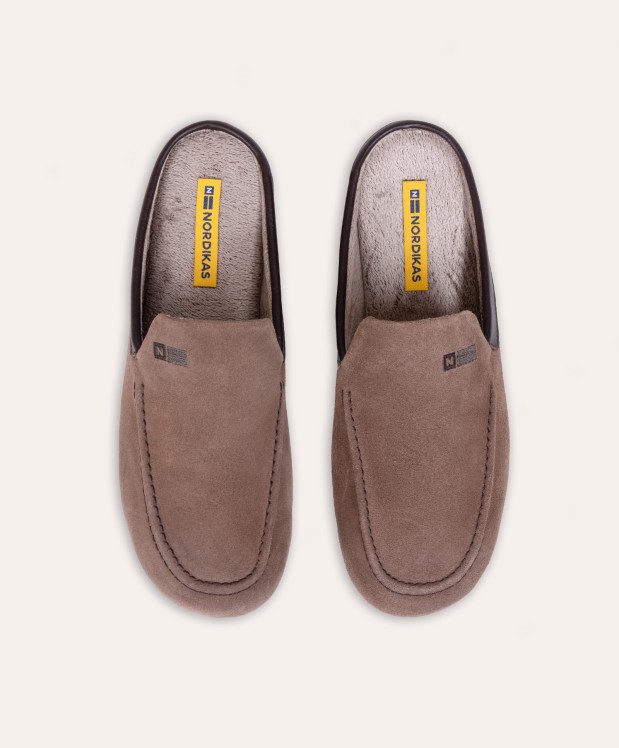 nordikas ZAPATILLAS DE CASA HOMBRE AFELPADO MICKEY DUBLIN MOKA Promoción por tiempo limitado