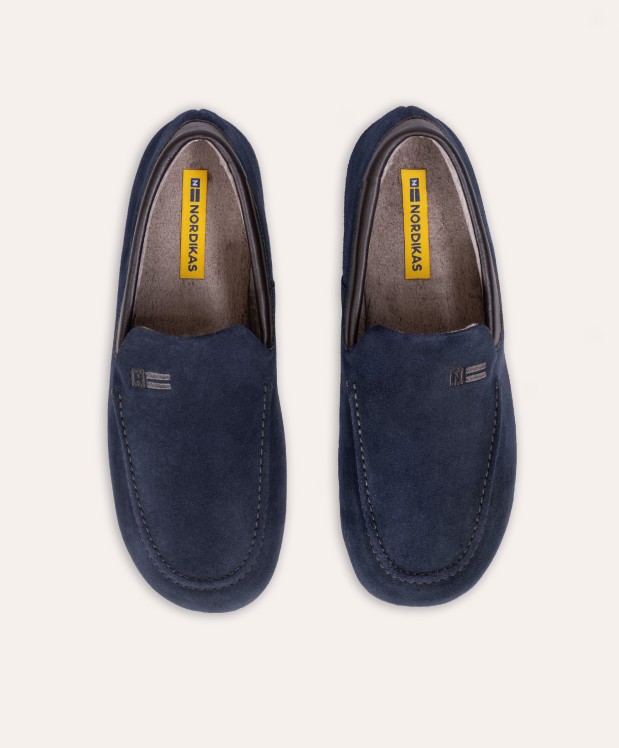 nordikas ZAPATILLAS DE CASA HOMBRE AFELPADO MARINO Oferta especial de fábrica