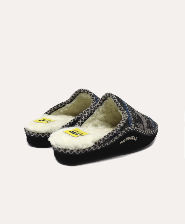 nordikas ZAPATILLAS DE CASA HOMBRE CIERVO NEGRO Superdescuento