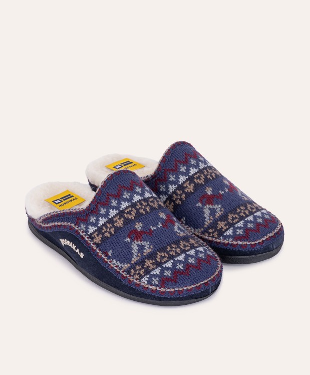 nordikas ZAPATILLAS DE CASA HOMBRE PATINADOR MARINO Ahorra y exporta