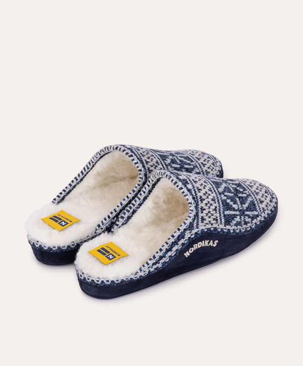nordikas ZAPATILLAS DE CASA HOMBRE TEIDE MARINO Libre de impuestos