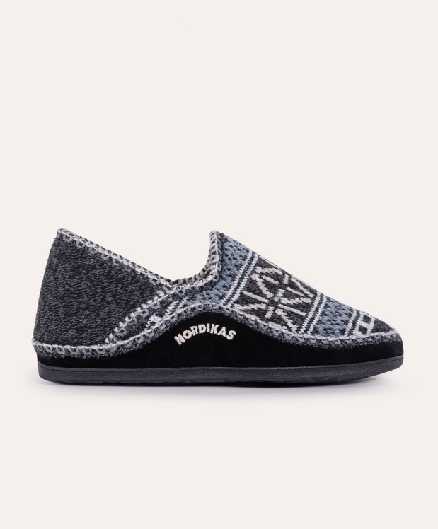 nordikas ZAPATILLAS DE CASA HOMBRE TEIDE NEGRO Oferta exclusiva