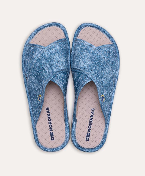 nordikas ZAPATILLAS DE CASA HOMBRE VAQUERO AZUL Ofertas de temporada