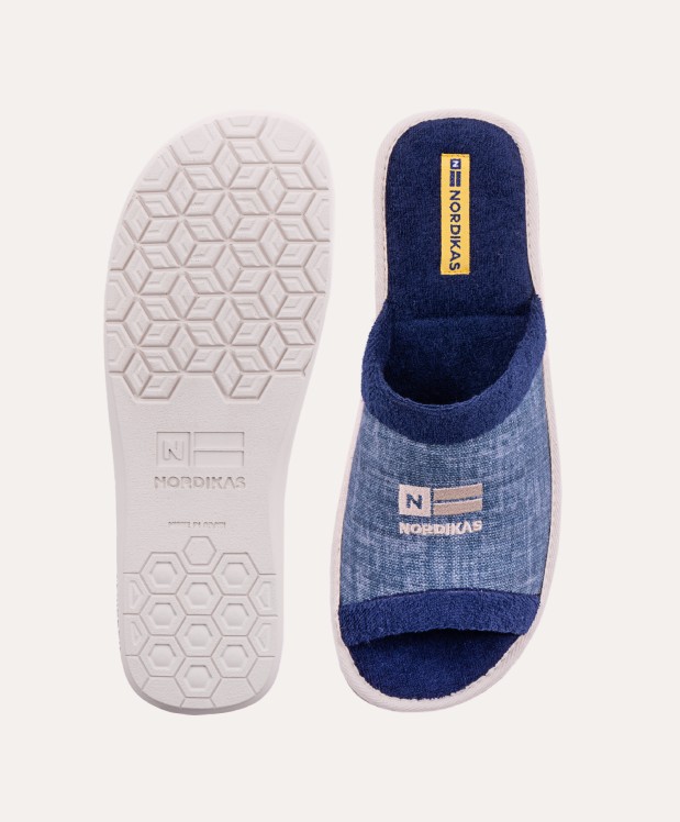 nordikas ZAPATILLAS DE CASA HOMBRE TEJANO AZUL 2025