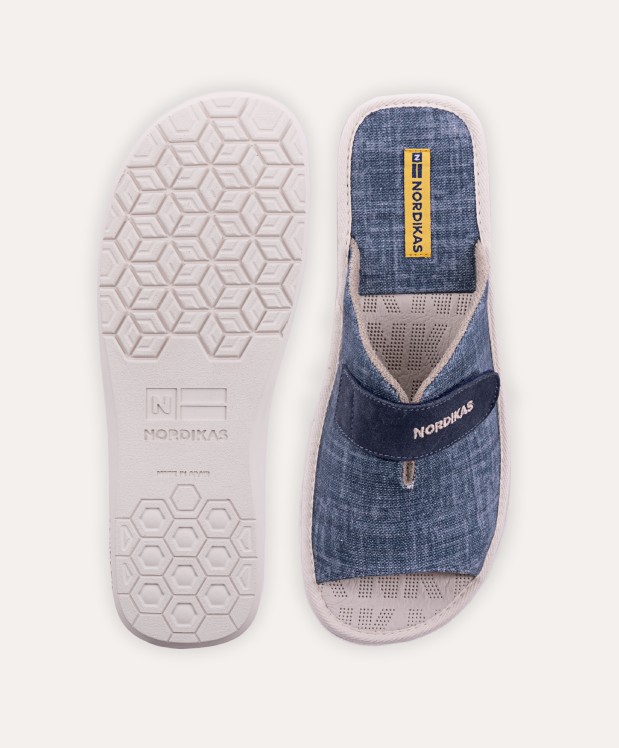 nordikas ZAPATILLAS DE CASA HOMBRE TEJANO AZUL En línea