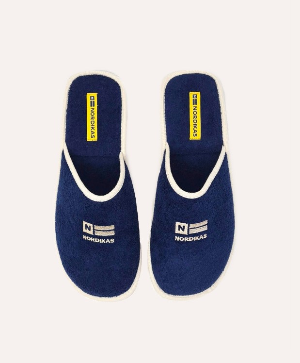 nordikas ZAPATILLAS DE CASA HOMBRE TOALLA MARINO Rebajas