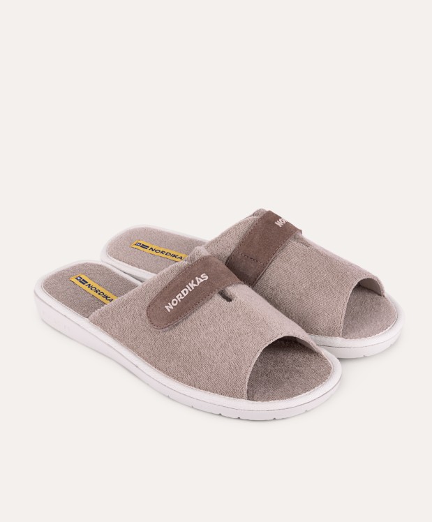 nordikas ZAPATILLAS DE CASA HOMBRE TOALLA ARENA En oferta