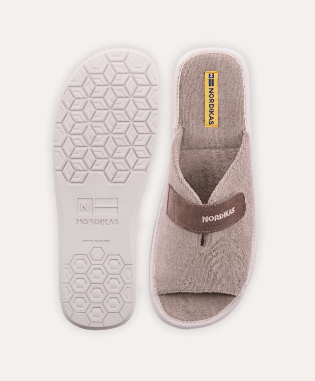 nordikas ZAPATILLAS DE CASA HOMBRE TOALLA ARENA En oferta