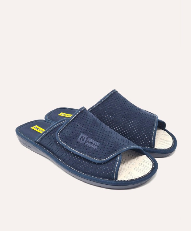 nordikas ZAPATILLAS DE CASA HOMBRE MICRO MARINO Rebajas de fábrica