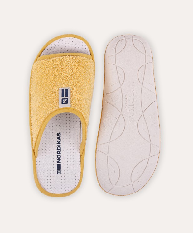 nordikas ZAPATILLAS DE CASA HOMBRE RIZO MOSTAZA Último día