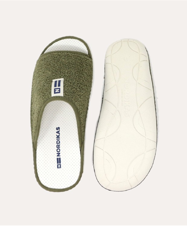 nordikas ZAPATILLAS DE CASA HOMBRE RIZO KAKI Precio de fábrica