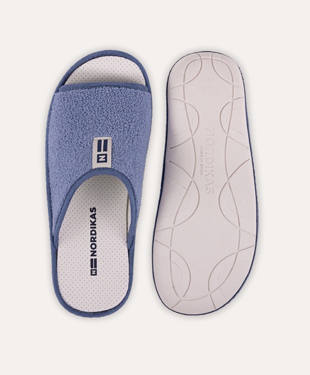 nordikas ZAPATILLAS DE CASA HOMBRE RIZO AZUL Promoción por tiempo limitado