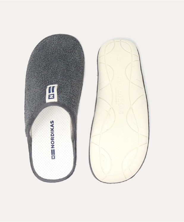 nordikas ZAPATILLAS DE CASA HOMBRE RIZO GRIS Promoción trimestral