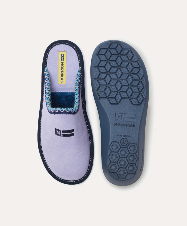 nordikas ZAPATILLAS DE CASA MUJER AFELPADO LILA En oferta