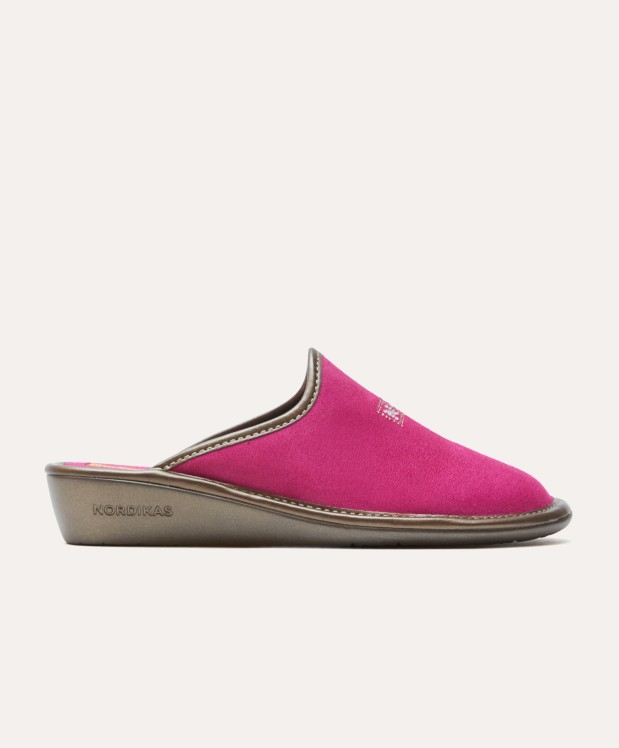 nordikas ZAPATILLAS DE CASA MUJER AFELPADO FRESA Oferta exclusiva