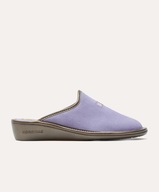 nordikas ZAPATILLAS DE CASA MUJER AFELPADO LILA Última moda