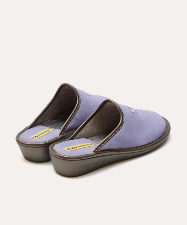 nordikas ZAPATILLAS DE CASA MUJER AFELPADO LILA Última moda