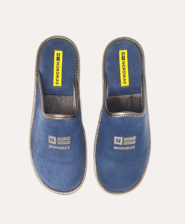nordikas ZAPATILLAS DE CASA MUJER AFELPADO JEANS Precio ultrabajo