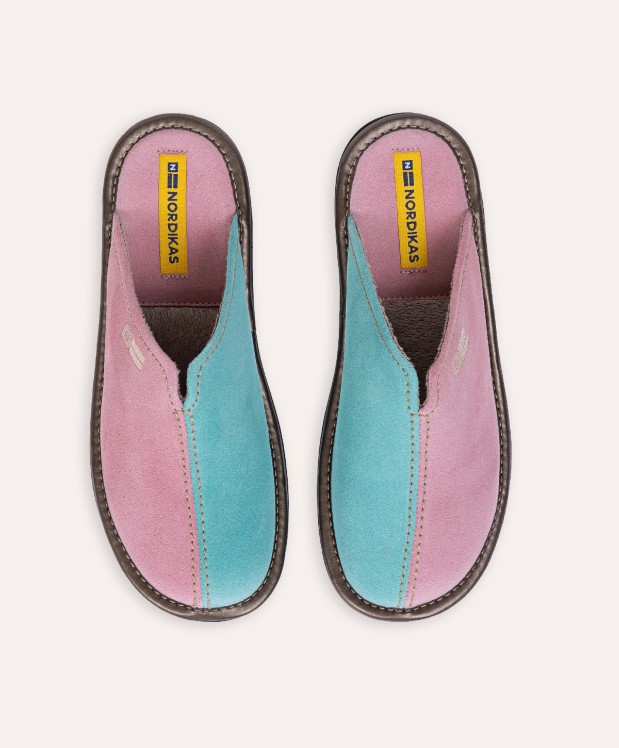 nordikas ZAPATILLAS DE CASA MUJER AFELPADO ROSA MENTA 2025