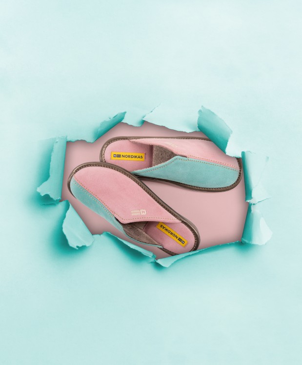nordikas ZAPATILLAS DE CASA MUJER AFELPADO ROSA MENTA 2025