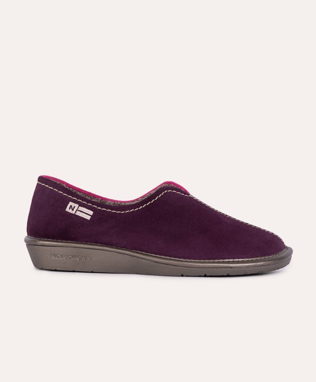 nordikas ZAPATILLAS DE CASA MUJER AFELPADO MORADO FRESA En línea