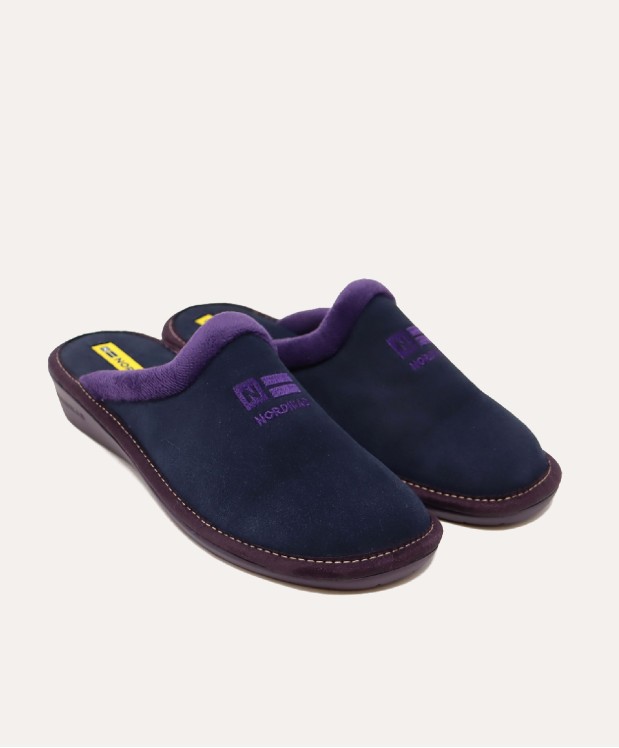 nordikas ZAPATILLAS DE CASA MUJER AFELPADO MARINO Gran oferta
