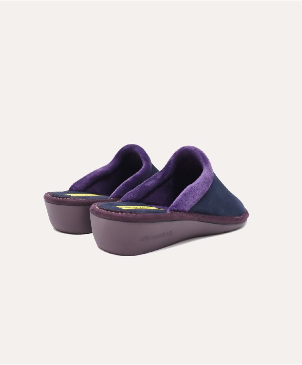 nordikas ZAPATILLAS DE CASA MUJER AFELPADO MARINO Gran oferta