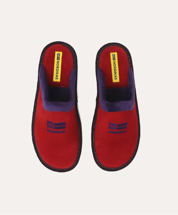 nordikas ZAPATILLAS DE CASA MUJER AFELPADO CEREZA Rebajas baratas