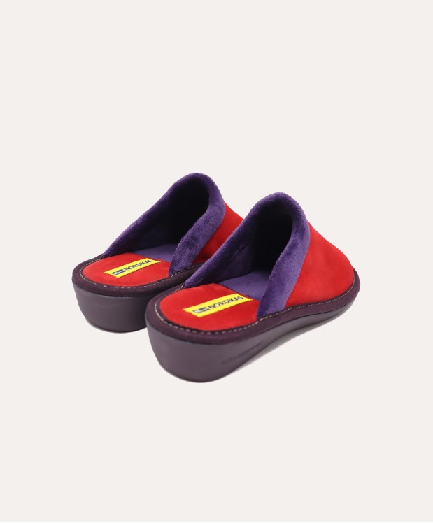 nordikas ZAPATILLAS DE CASA MUJER AFELPADO CEREZA Rebajas baratas