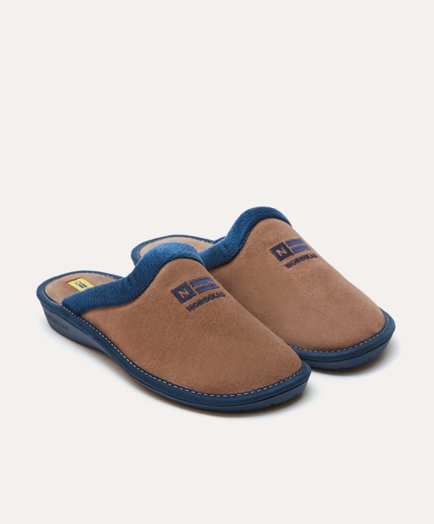 nordikas ZAPATILLAS DE CASA MUJER AFELPADO PIEDRA Rebajas de fábrica
