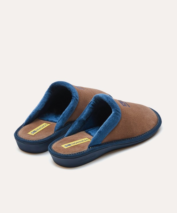 nordikas ZAPATILLAS DE CASA MUJER AFELPADO PIEDRA Rebajas de fábrica
